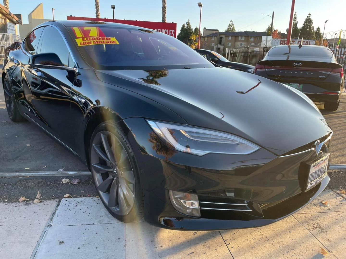 2017 BLACK /BLACK Tesla Model S (5YJSA1E19HF) , located at 744 E Miner Ave, Stockton, CA, 95202, (209) 944-5770, 37.956863, -121.282082 - Photo#0